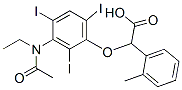2-[3-(N-Ethylacetylamino)-2,4,6-triiodophenoxy]-2-(o-tolyl)acetic acid 结构式
