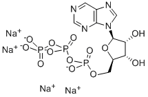 9-β-D-リボフラノシルプリン5′-三りん酸 化学構造式