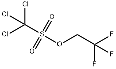 トリクロロメタンスルホン酸2,2,2-トリフルオロエチル 化学構造式