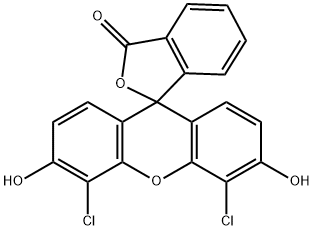 4',5'-dichloro-3',6'-dihydroxyspiro[isobenzofuran-1[3H]-9'-[9H]-xanthene]-3-one Struktur