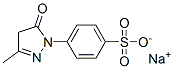 sodium p-(4,5-dihydro-3-methyl-5-oxo-1H-pyrazol-1-yl)benzenesulphonate Struktur