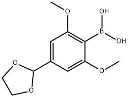 4-(1,3-DIOXOLAN-2-YL)-2,6-DIMETHOXYPHENYLBORONIC ACID Structure