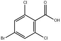 4-ブロモ-2,6-ジクロロ安息香酸 化学構造式
