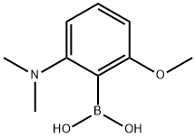 2-DIMETHYLAMINO-6-METHOXYPHENYLBORONIC ACID Structure