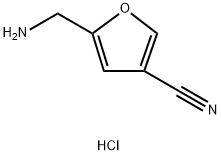 5-(AMINOMETHYL)FURAN-3-CARBONITRILE HYDROCHLORIDE Structure