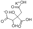ヒドロキシクエン酸カリウム 三塩基性 一水和物 化学構造式