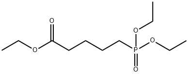 [4-(乙氧羰基)丁基]膦酸二乙酯 结构式