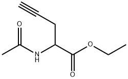 アセチル-DL-プロパルギルグリシンエチルエステル 化学構造式