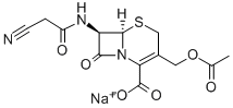 头孢乙腈钠, 23239-41-0, 结构式
