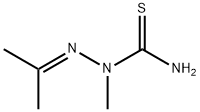 1-メチル-2-(1-メチルエチリデン)ヒドラジンカルボチオアミド 化学構造式