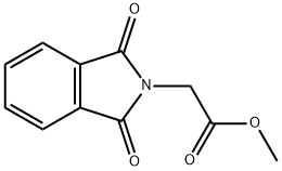 1,3-ジオキソ-1,3-ジヒドロ-2H-イソインドール-2-酢酸メチル 化学構造式