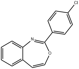 2-(p-Chlorophenyl)-3,1-benzoxazepine Structure