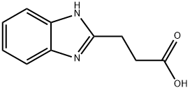 1H-ベンゾイミダゾール-2-プロパン酸 化学構造式