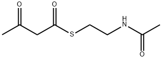 3-オキソブタンチオ酸S-[2-(アセチルアミノ)エチル] 化学構造式