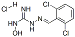2-[(2,6-ジクロロフェニル)メチレン]-N-ヒドロキシヒドラジンカルボイミドアミド・塩酸塩 化学構造式