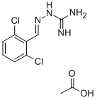 グアナベンズ酢酸塩 化学構造式