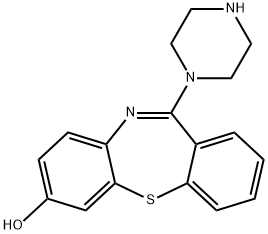 11-(1-PIPERAZINYL)-DIBENZO[B,F][1,4]THIAZEPIN-7-OL Struktur