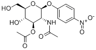 4-Nitrophenyl2-acetamido-3-O-acetyl-2-deoxy-b-D-glucopyranoside Struktur