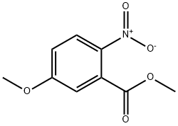 5-甲氧基-2-硝基苯甲酸甲酯 结构式