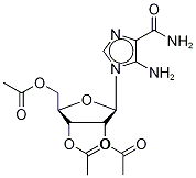 5-Amino-1-(2-O,3-O,5-O-triacetyl-β-D-ribofuranosyl)-1H-imidazole-4-carboxamide Struktur
