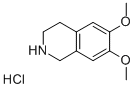 6,7-Dimethoxy-1,2,3,4-tetrahydroisoquinoline hydrochloride Structure