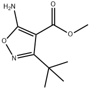 METHYL 3-TERT-BUTYL-5-AMINOISOXAZOLE-4-CARBOXYLATE Structure