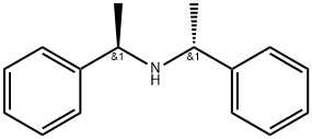 (+)-ビス[(R)-1-フェニルエチル]アミン 化学構造式