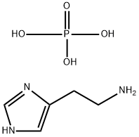 2-(4-イミダゾリル)エチルアミン二りん酸塩一水和物 化学構造式