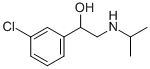 1-(3-氯苯基)-2-(异丙氨基)乙醇,23299-18-5,结构式