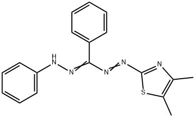 3,5-二苯基-1-(4,5-二甲基-2-噻唑基)甲, 23305-68-2, 结构式