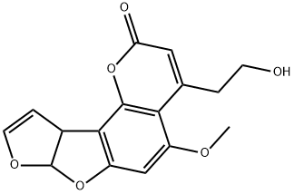7a,10a-Dihydro-4-(2-hydroxyethyl)-5-methoxy-2H-furo[3',2':4,5]furo[2,3-h]-1-benzopyran-2-one|