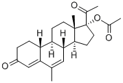 NOMEGESTROL ACETATE:17ALPHA-ACETOXY-6ALPHA-METHYL-19-NOR-PREGN-4,6-DIEN-3,20-DIONE Struktur