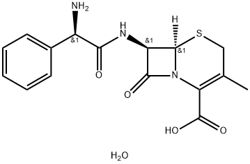头孢氨苄,23325-78-2,结构式