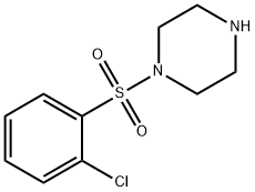 1-[(2-クロロフェニル)スルホニル]ピペラジン 化学構造式