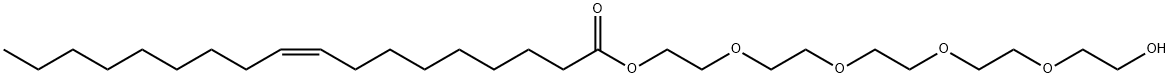 オレイン酸ＰＥＧ－５ 化学構造式