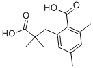 2-(2-CARBOXY-2-METHYLPROPYL)-4,6-DIMETHYLBENZOIC ACID Struktur