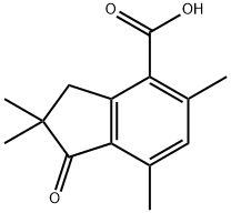 2,2,5,7-TETRAMETHYL-1-OXOINDANE-4-CARBOXYLIC ACID Struktur