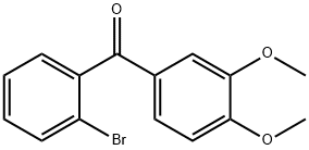 2-ブロモ-3',4'-ジメトキシベンゾフェノン 化学構造式