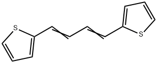 1,4-ジ(2-チエニル)-1,3-ブタジエン 化学構造式