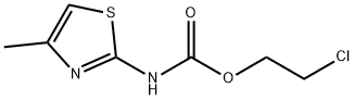 Carbamic  acid,  (4-methyl-2-thiazolyl)-,  2-chloroethyl  ester  (9CI) Structure