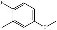 4-フルオロ-3-メチルアニソール 化学構造式