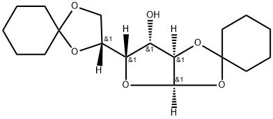 1,2:5,6-二-O-环己亚基-alpha-D-呋喃葡萄糖, 23397-76-4, 结构式