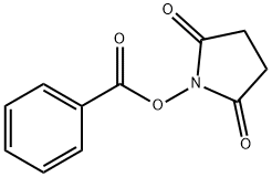 N-(ベンゾイルオキシ)スクシンイミド 化学構造式