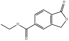 ethyl 1,3-dihydro-1-oxoisobenzofuran-5-carboxylate 结构式