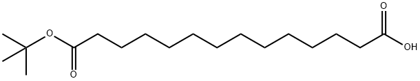 14-(TERT-ブチルトキシ)-14-オキソテトラデカン酸 化学構造式