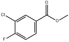 3-クロロ-4-フルオロ安息香酸メチル 化学構造式