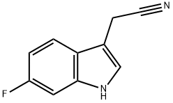 6-fluoroindole-3-acetonitrile Struktur
