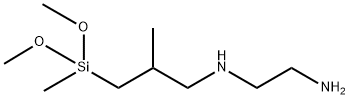 N-[3-[ジメトキシ(メチル)シリル]-2-メチルプロピル]-1,2-エタンジアミン 化学構造式