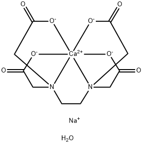 エデト酸カルシウムナトリウム水和物 化学構造式