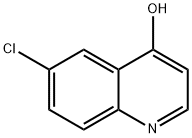 6クロロ4ヒドロキシキノリン 化学構造式